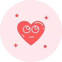 Rolling eyes Solid duo tune Icon vector