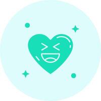 Laugh Solid duo tune Icon vector
