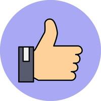 Good Line Filled multicolour Circle Icon vector