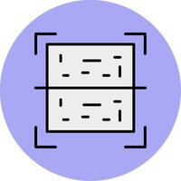 Qr Code Line Filled multicolour Circle Icon vector