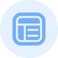 Layout Solid duo tune Icon vector