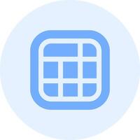 Layout Solid duo tune Icon vector