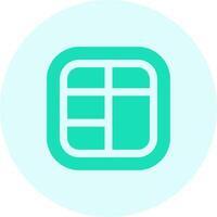 Layout Solid duo tune Icon vector
