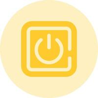 Power on Solid duo tune Icon vector