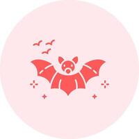 Bat Solid duo tune Icon vector