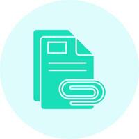 Attach Solid duo tune Icon vector
