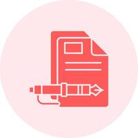 Document Solid duo tune Icon vector
