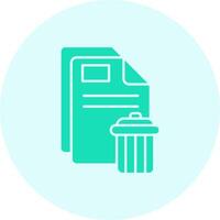 Delete Solid duo tune Icon vector