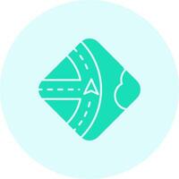 Navigation Solid duo tune Icon vector