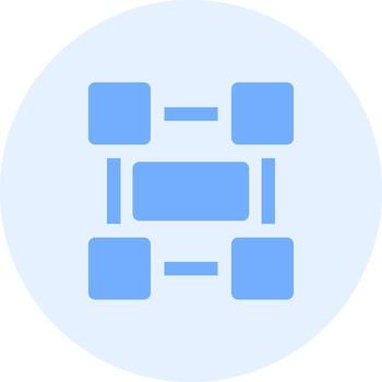 Rectangle frame Solid duo tune Icon vector