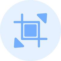 Expand crop resize Solid duo tune Icon vector