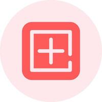 Add square Solid duo tune Icon vector