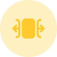 Carousel horizontal Solid duo tune Icon vector
