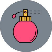 Fragrance Line Filled multicolour Circle Icon vector