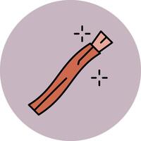 Miswak Line Filled multicolour Circle Icon vector