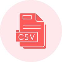 Csv Solid duo tune Icon vector