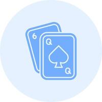 Poker Solid duo tune Icon vector