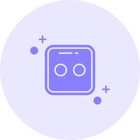 Dice two Solid duo tune Icon vector