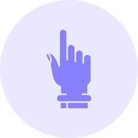 Hand click Solid duo tune Icon vector