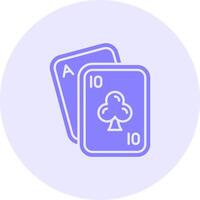 Poker Solid duo tune Icon vector