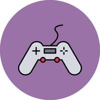 Gaming Line Filled multicolour Circle Icon vector