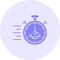 Stopwatch Solid duo tune Icon vector