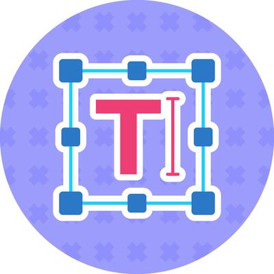 Text Solid duo tune Icon