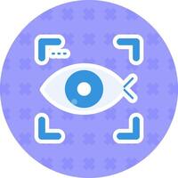 Fish eye Solid duo tune Icon vector