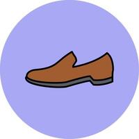 Shoes Line Filled multicolour Circle Icon vector