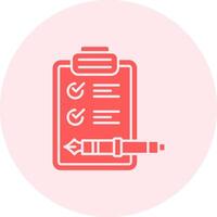 Check list Solid duo tune Icon vector
