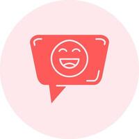 Happy Solid duo tune Icon vector