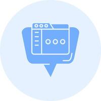 Browser Solid duo tune Icon vector