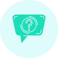 Question Solid duo tune Icon vector