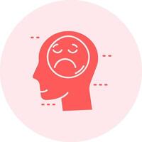 Sadness Solid duo tune Icon vector