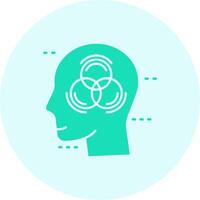 Emotional intelligence Solid duo tune Icon vector