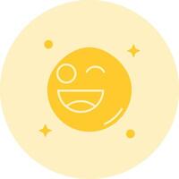 Wink Solid duo tune Icon vector