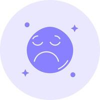 Sad Solid duo tune Icon vector