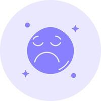 Sad Solid duo tune Icon vector