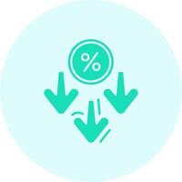 Discount Solid duo tune Icon vector