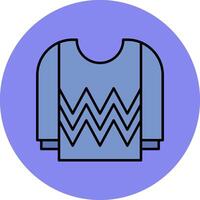 Jersey Line Filled multicolour Circle Icon vector
