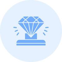 diamante sólido dúo melodía icono vector