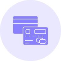 Credit card Solid duo tune Icon vector