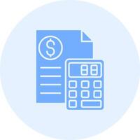 Calculator Solid duo tune Icon vector