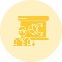 Presentation Solid duo tune Icon vector
