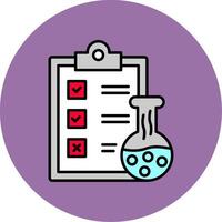 Data Line Filled multicolour Circle Icon vector