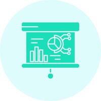 Presentation Solid duo tune Icon vector