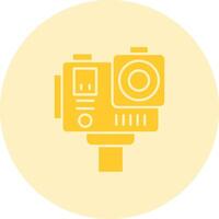 Action camera Solid duo tune Icon vector