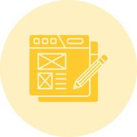 Web content Solid duo tune Icon vector