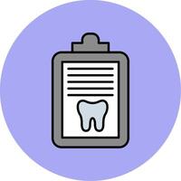 Report Line Filled multicolour Circle Icon vector