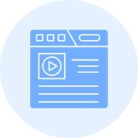 Browser Solid duo tune Icon vector